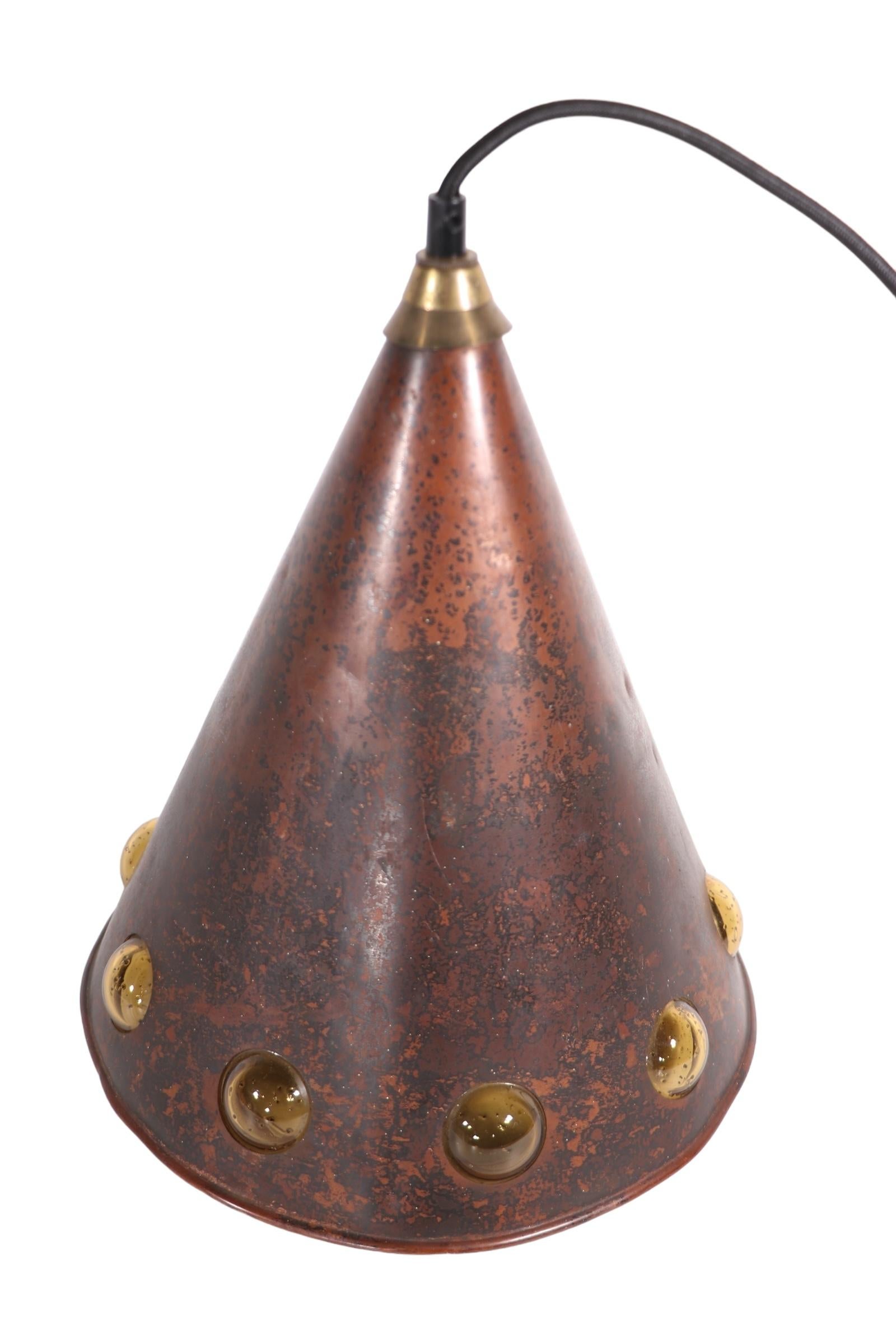 Brutalist Cone Form Pendant by Nanny Still - McKinney for Raak c 1960's 7