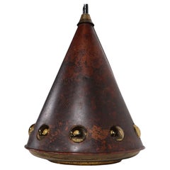 Pendentif en forme de cône brutaliste de Nanny Still - McKinney pour Raak, années 1960