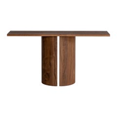 Brutalist Console in Solid Walnut Wood - Aperta by Mokko