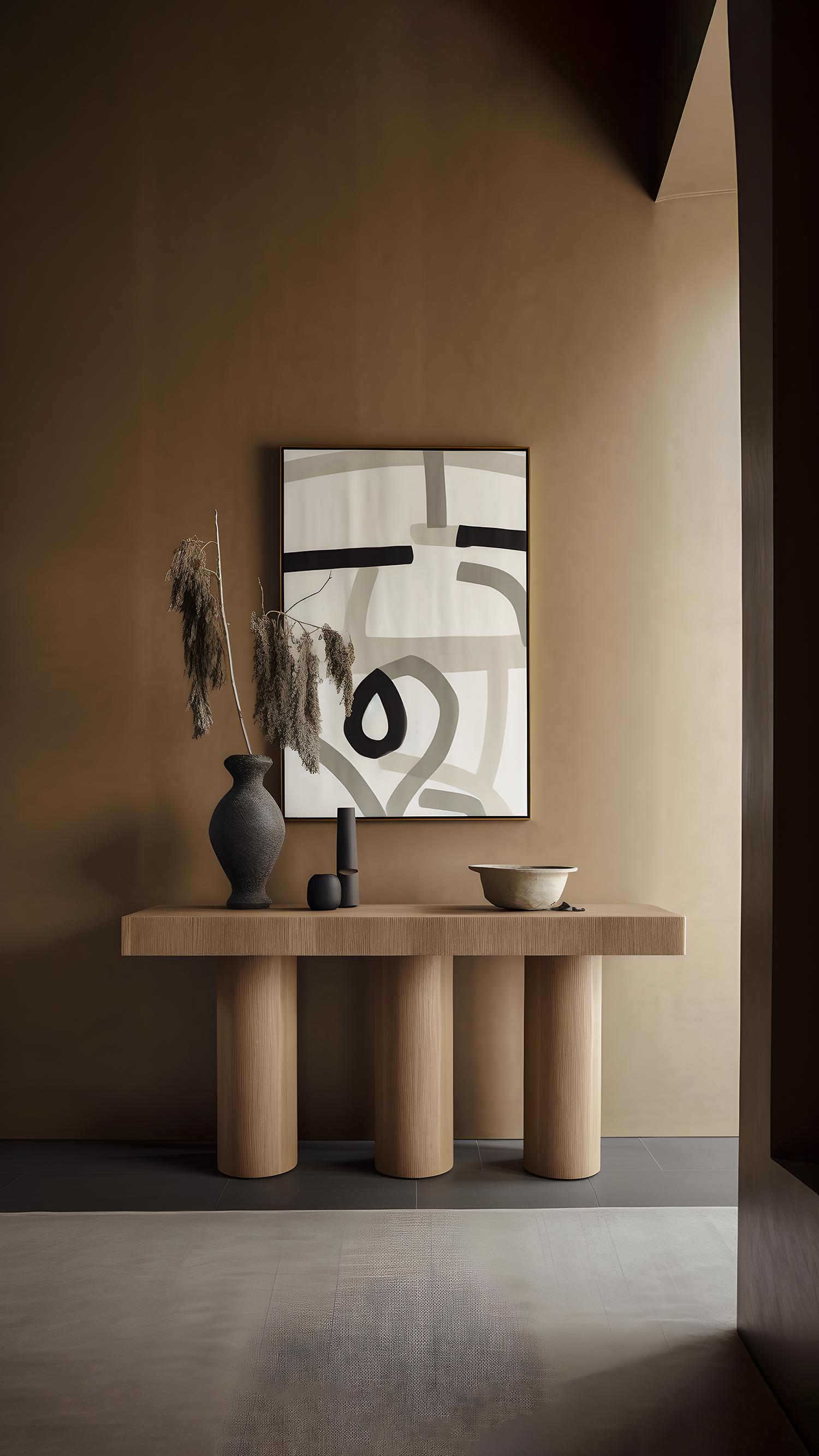 Consola rectangular Podio

El equipo de diseño NONO presenta una consola que destila elegancia y modernidad. La base de esta pieza es un grupo de columnas cilíndricas, que proporcionan una robusta base para la hermosa encimera rectangular. Su