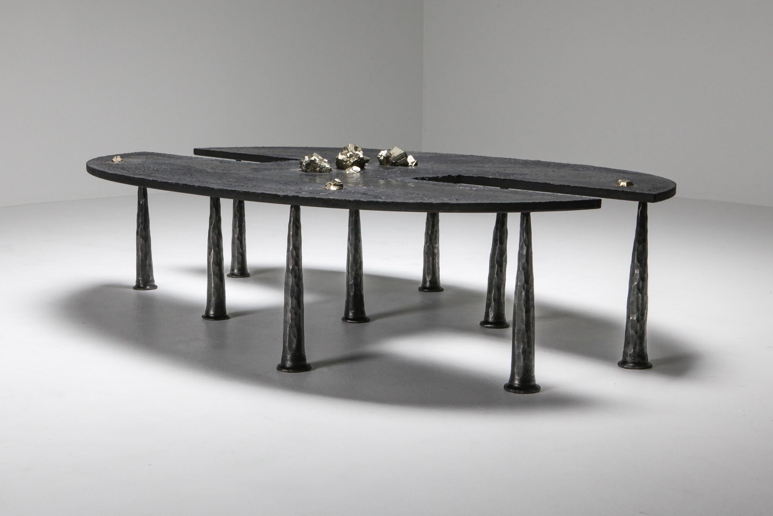 Belgian Brutalist Contemporary Coffee Table by Thomas Serruys For Sale