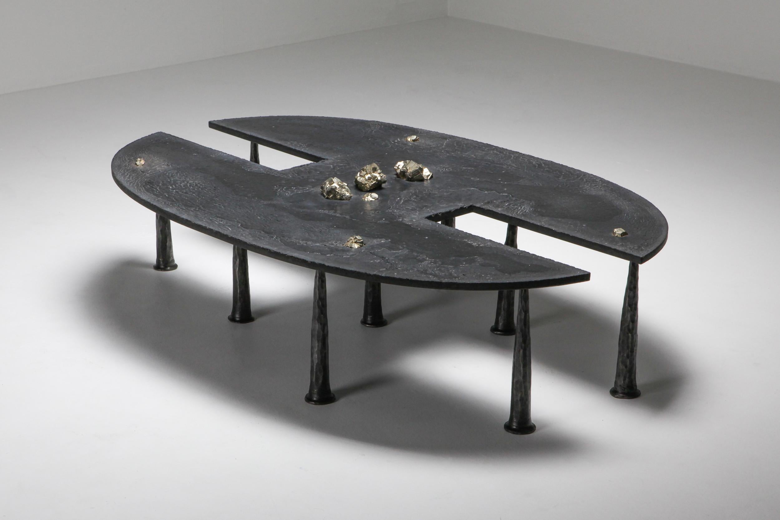 Brutalist Contemporary Coffee Table by Thomas Serruys For Sale 2