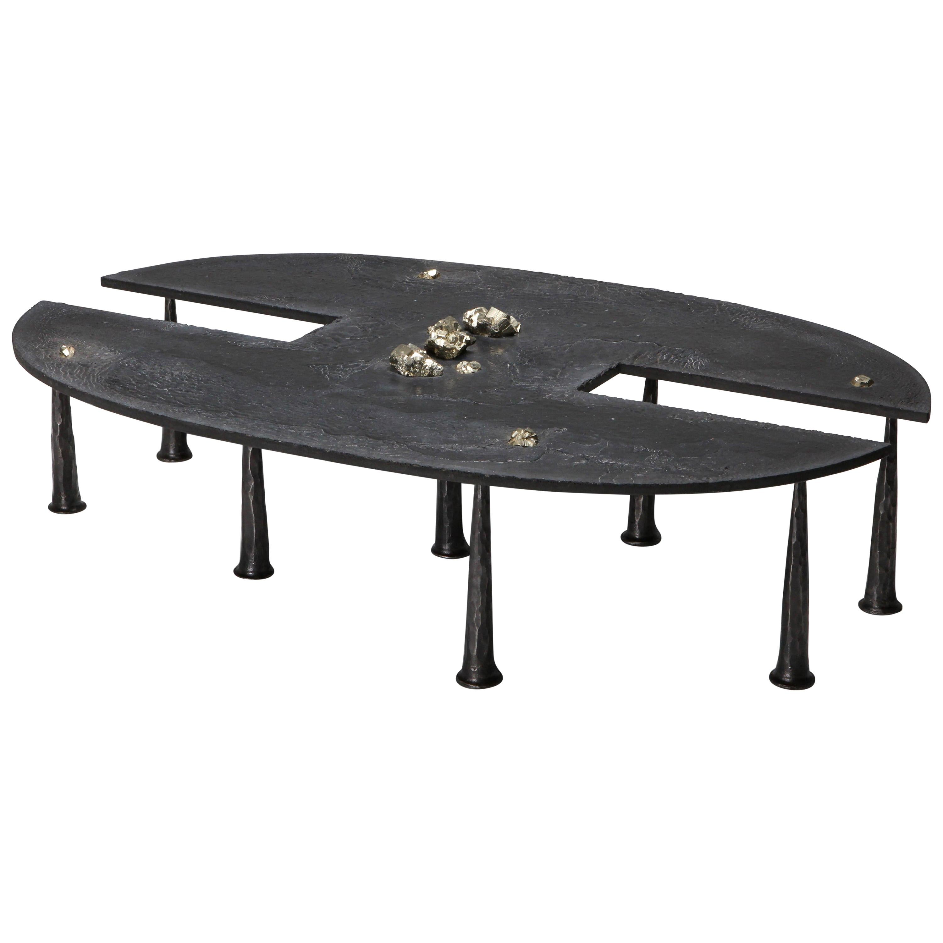Brutalist Contemporary Coffee Table by Thomas Serruys For Sale