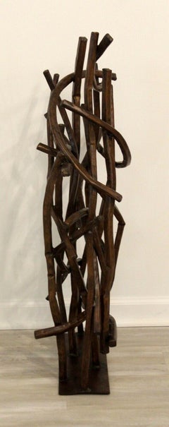 Brutalist Copper Abstract Indoor Outdoor Sculpture Large Floor by Hansen