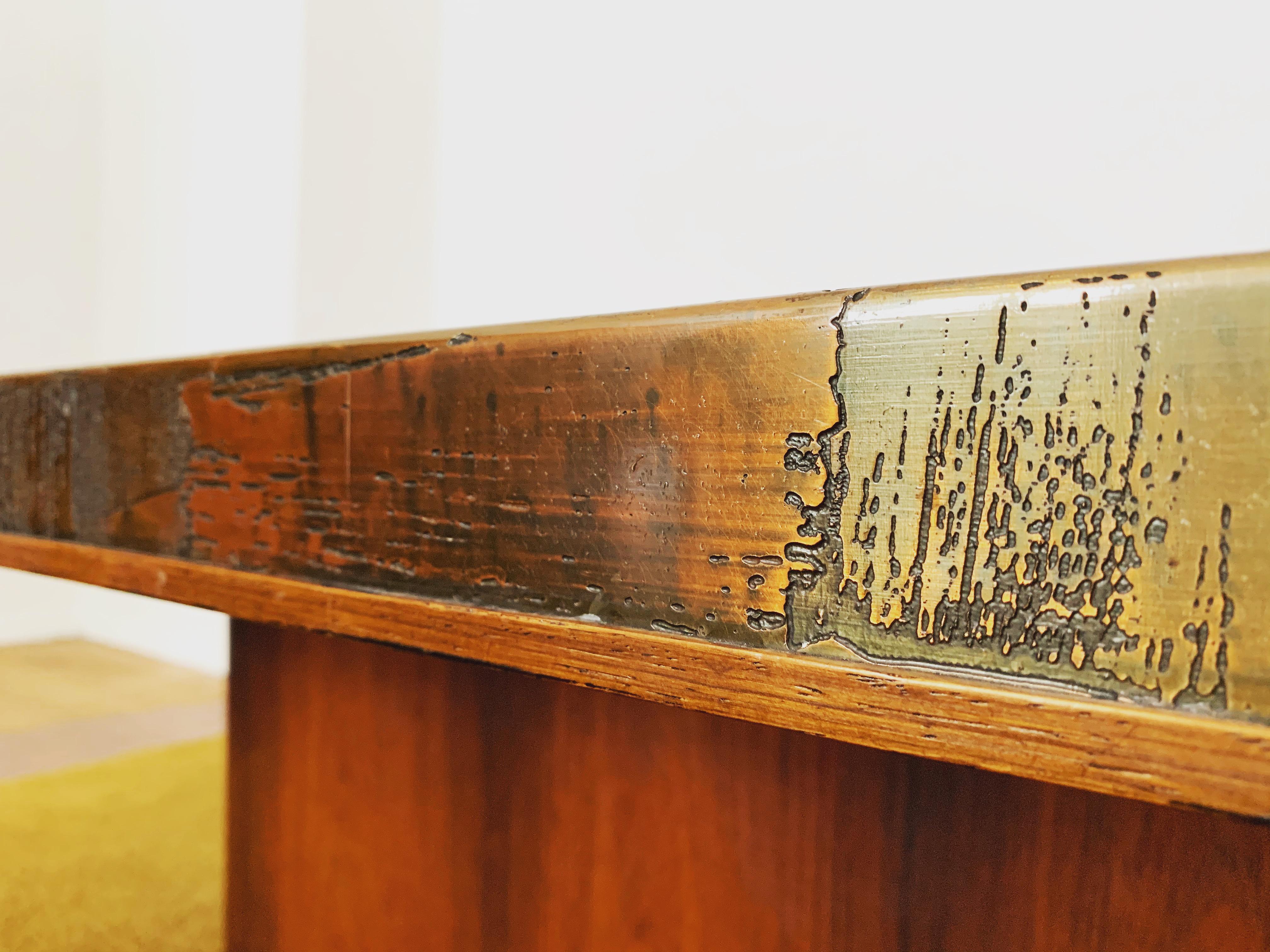 Brutalist Copper Coffee Table by Heinz Lilienthal 7
