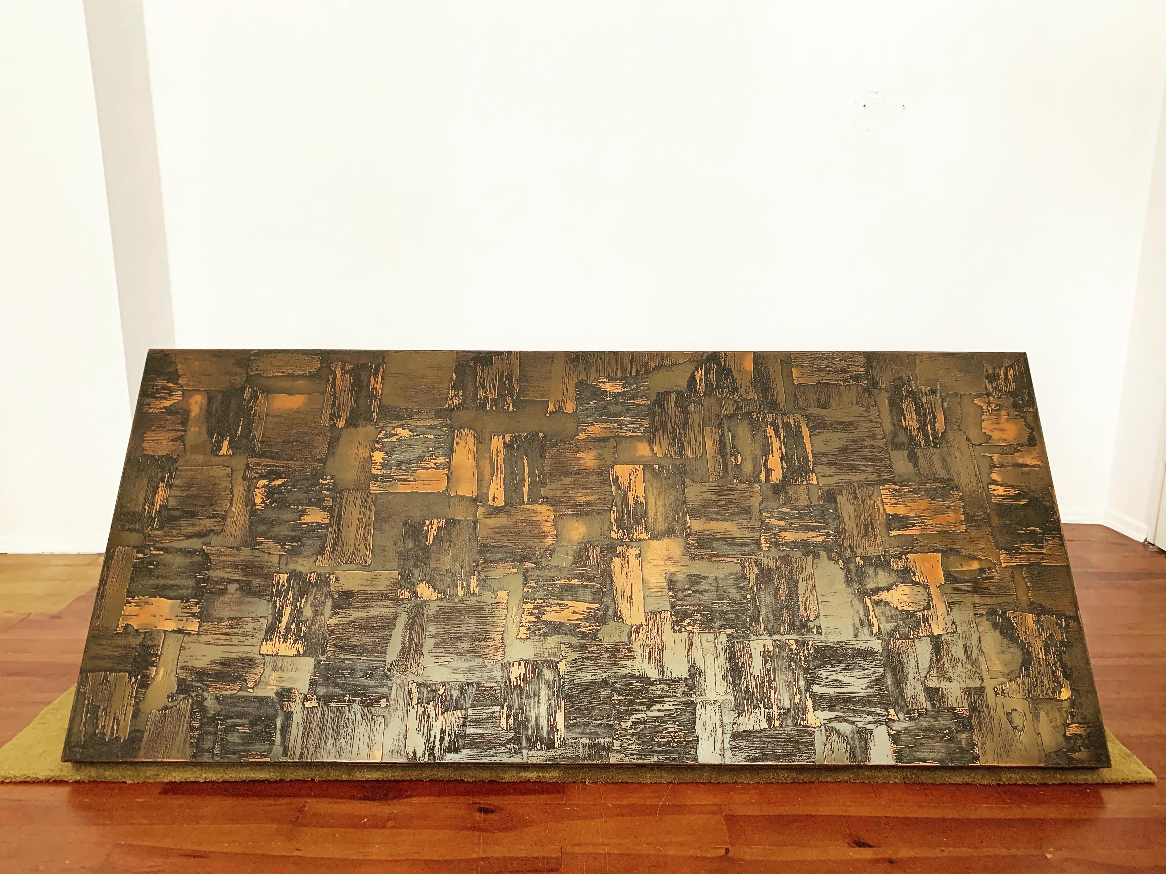 Brutalist Copper Coffee Table by Heinz Lilienthal 1