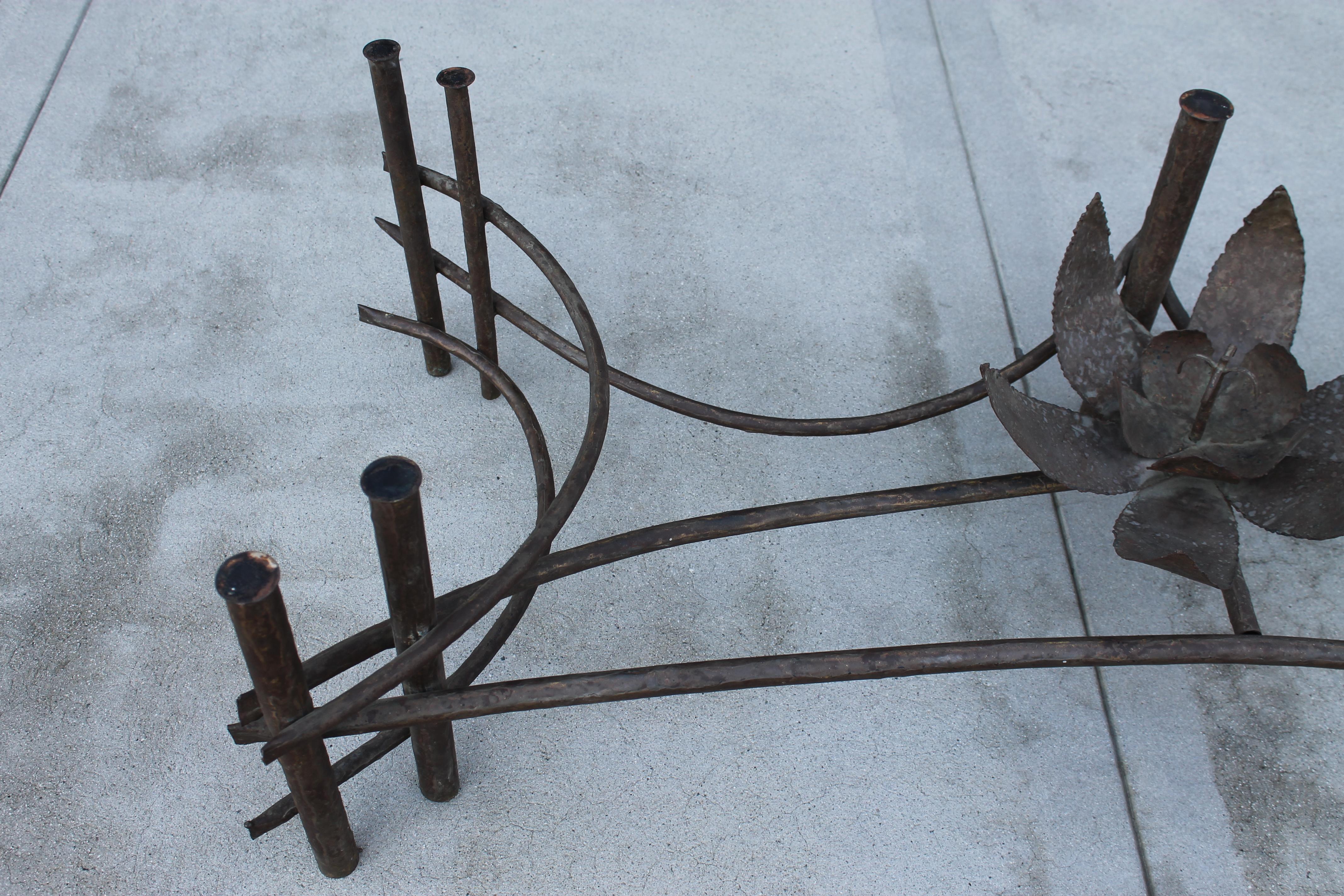 Brutalist Copper Coffee Table In Good Condition For Sale In Palm Springs, CA