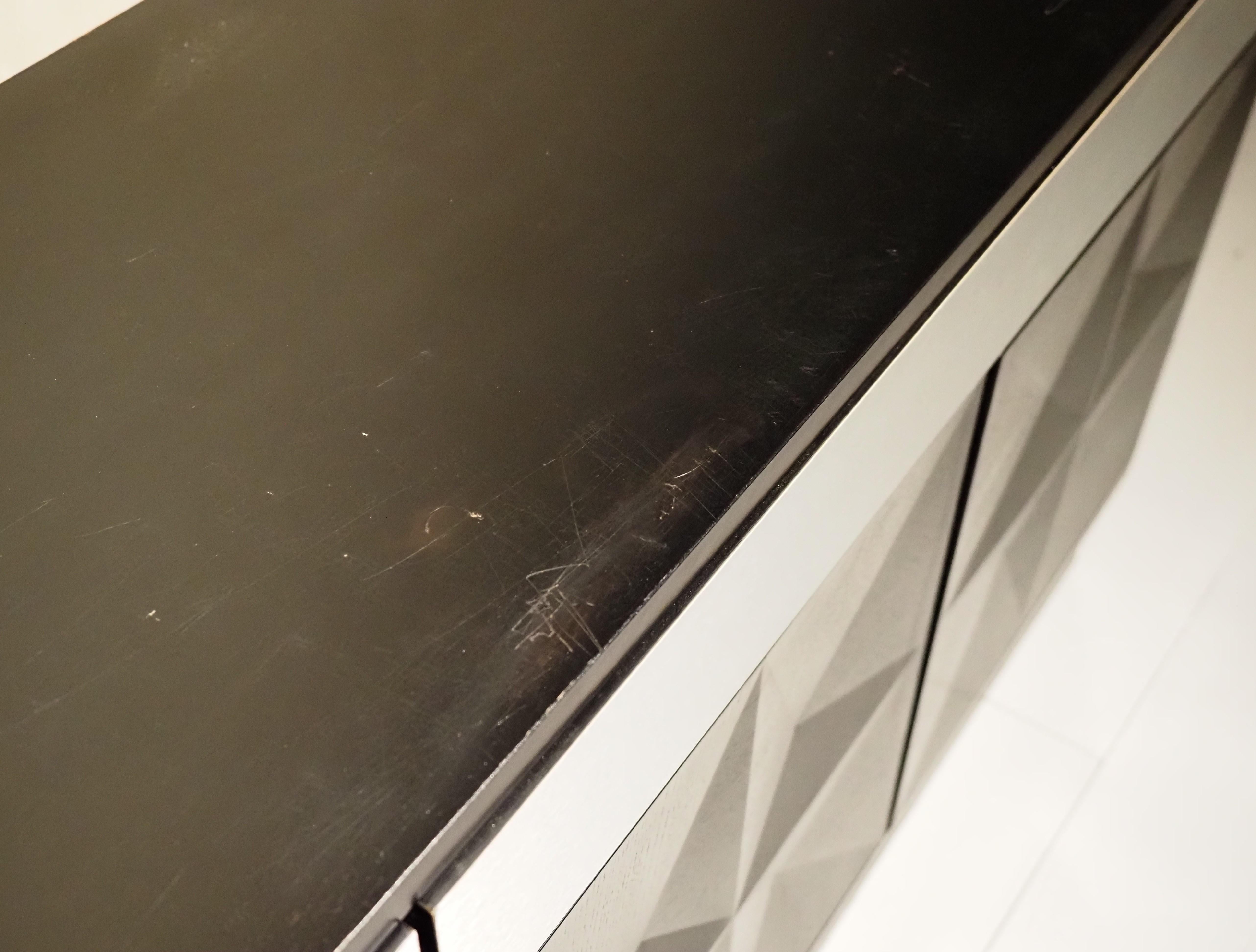 Brutalist credenza by Jean Batenburg for MI 1970 For Sale 9