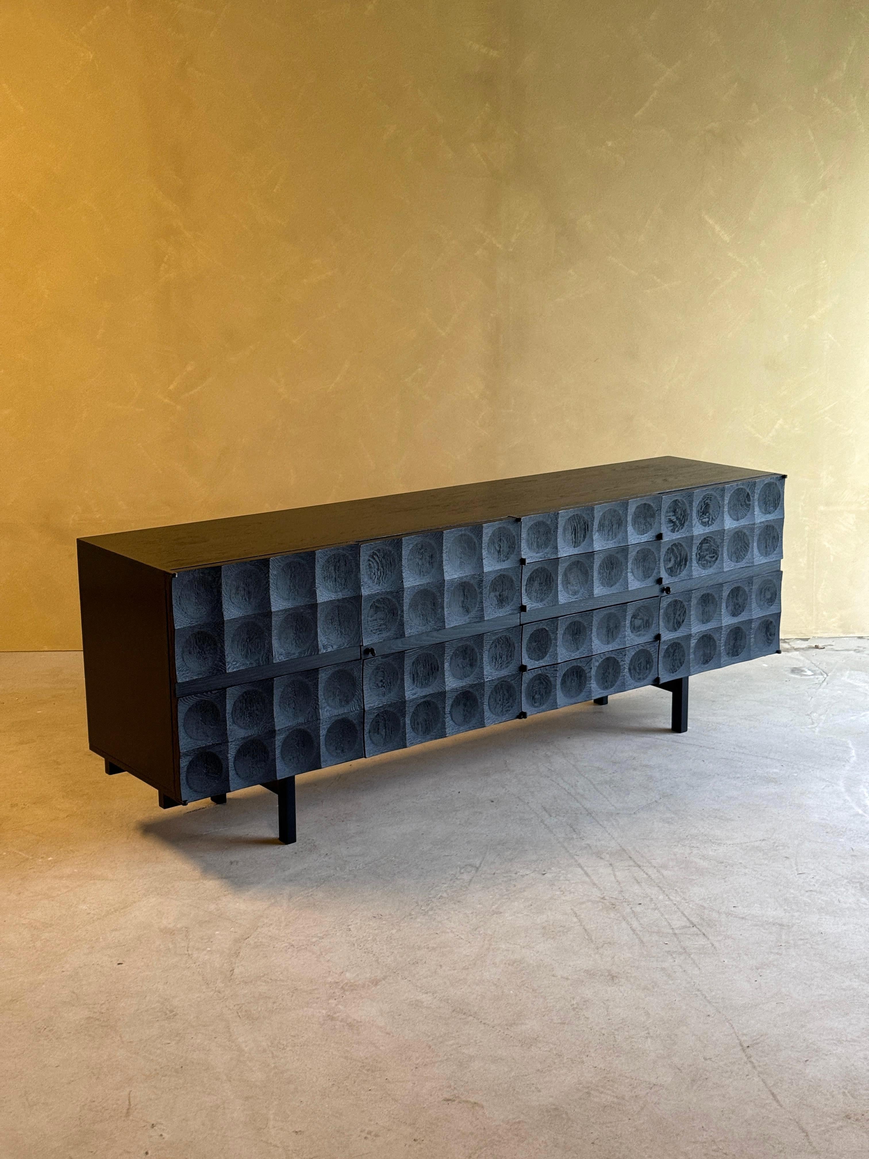 Beautiful and quality crafted sideboard designed by J. Batenburg for MI, Belgium.

This decorative sideboard can serve as an exquisite centerpiece and eye-catching element for any home or office.

Some dealers do sell this as a product / design from