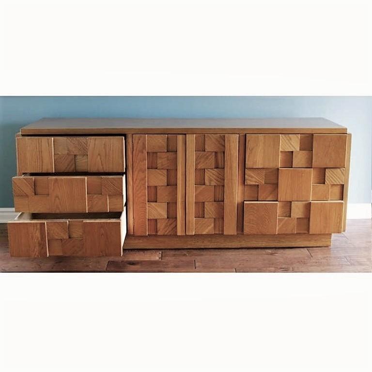 lane brutalist credenza