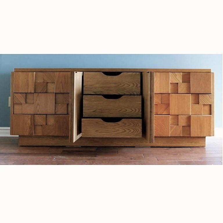 lane furniture brutalist sideboard