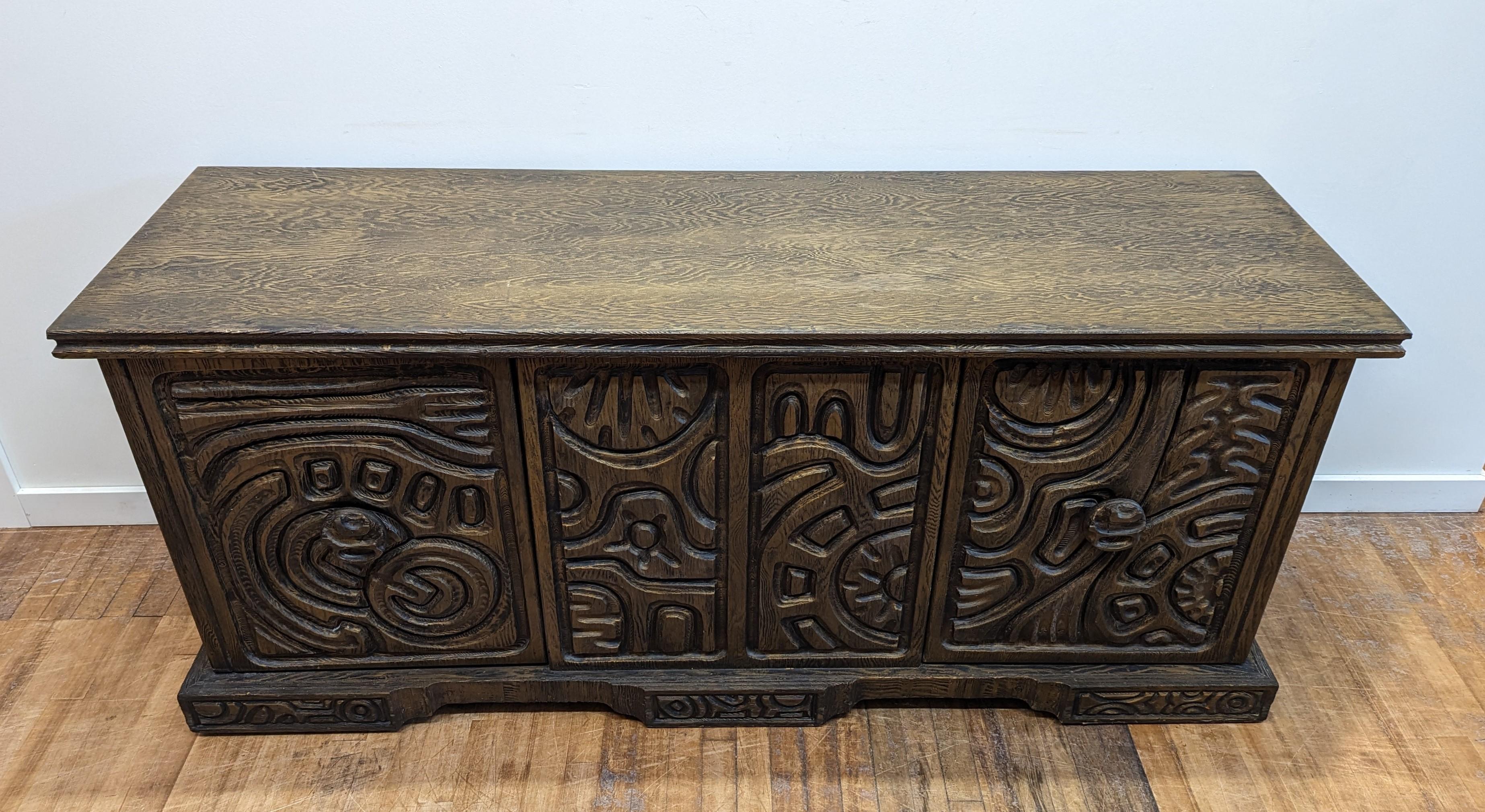 American Brutalist Credenza Sideboard William Westenhaver Witco
