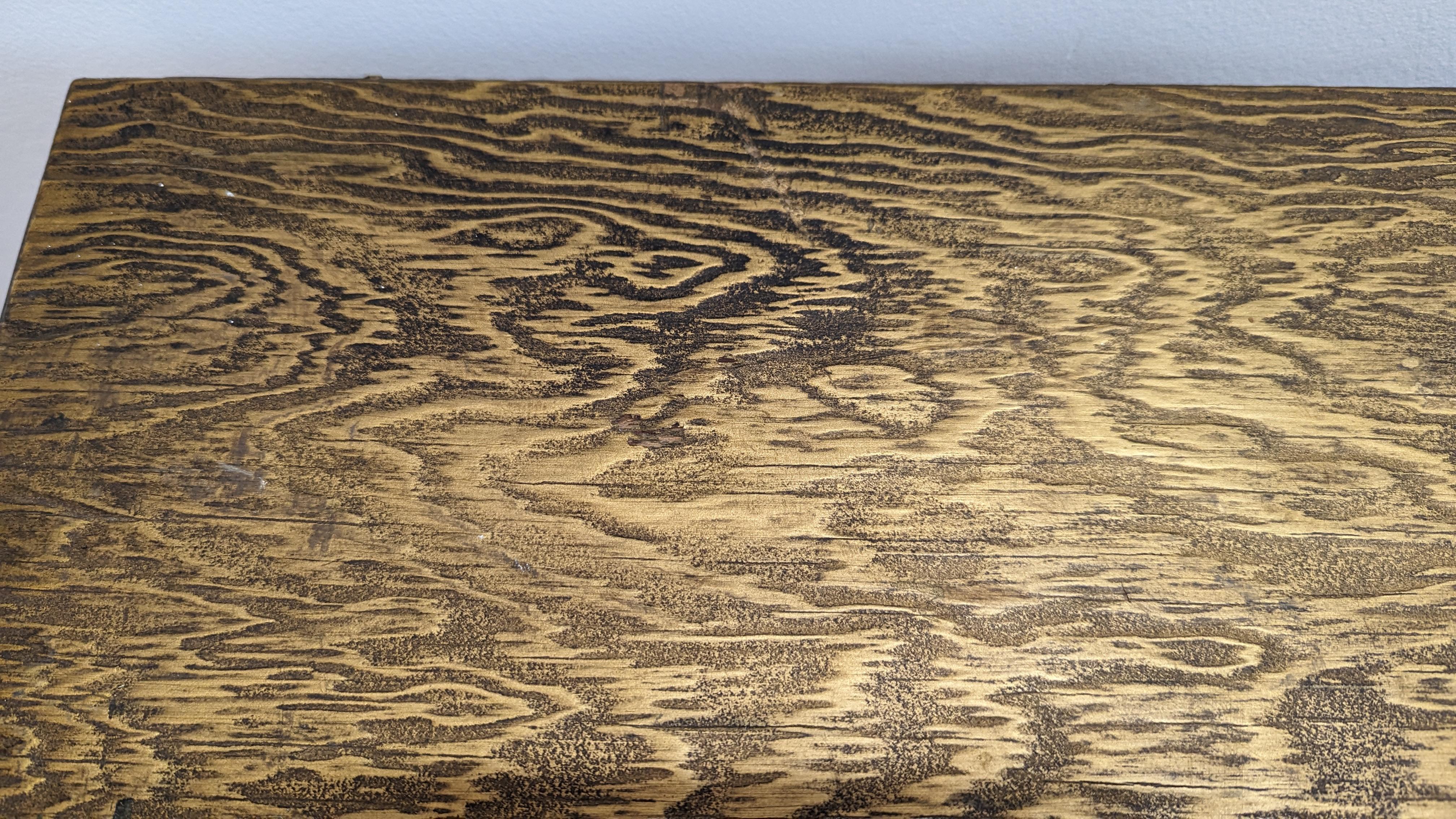 Hand-Carved Brutalist Credenza Sideboard William Westenhaver Witco
