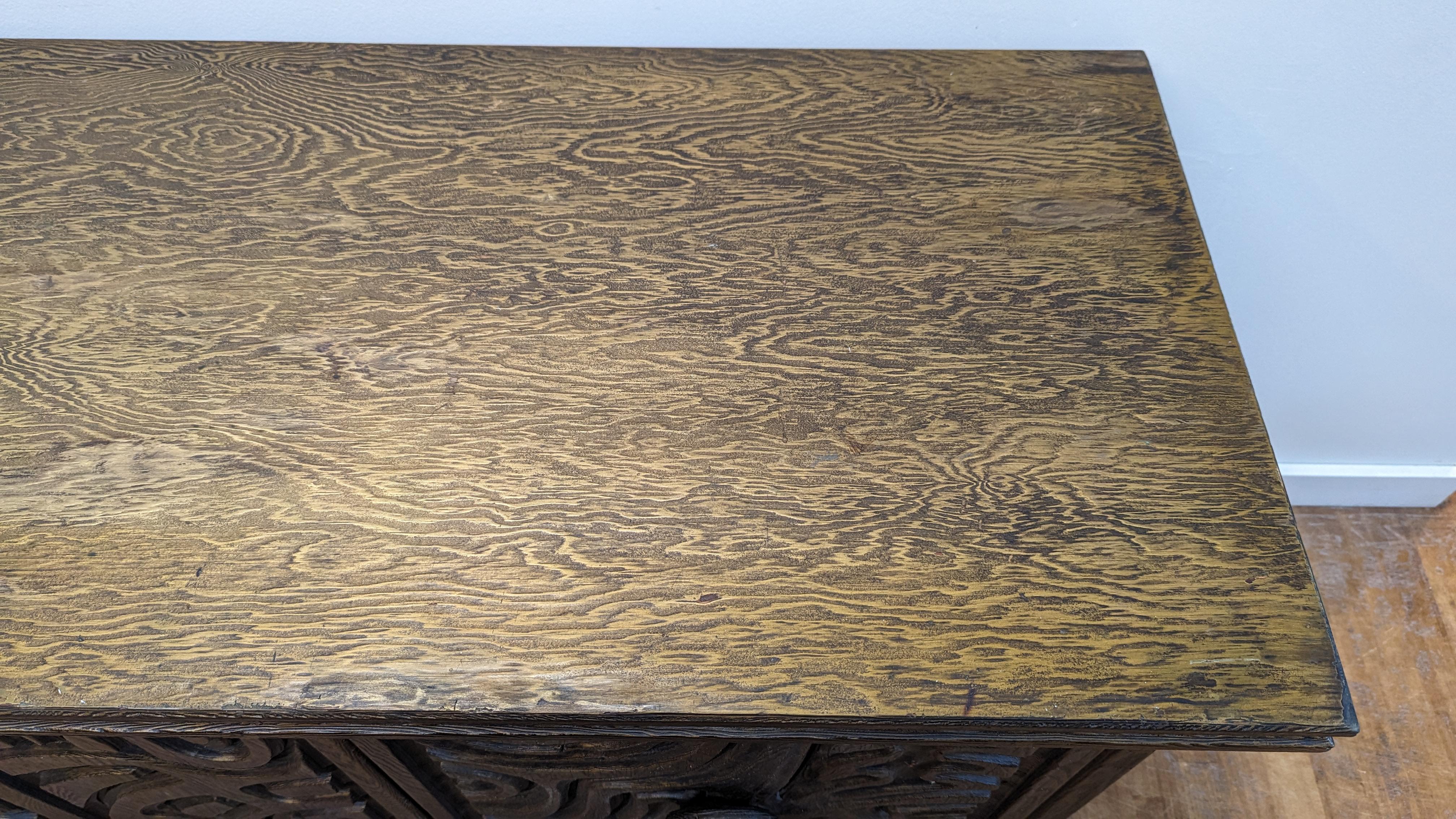 Mid-20th Century Brutalist Credenza Sideboard William Westenhaver Witco