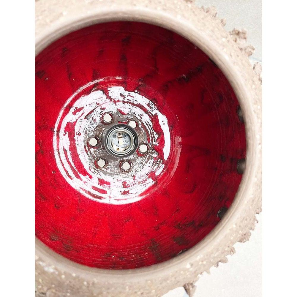 Brutalist Danish Studio Pottery Perforated Ball Pendant Lamp, 1960s For Sale 6