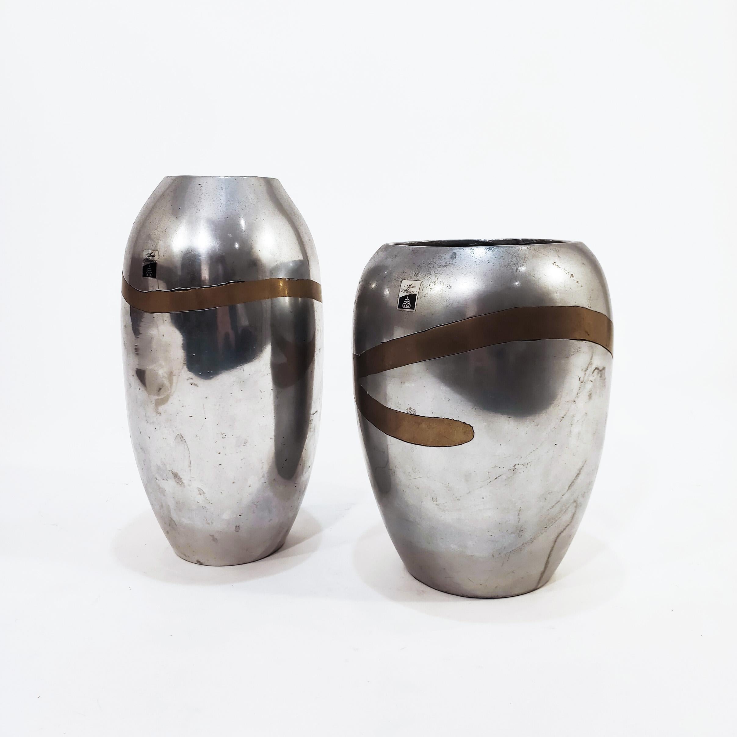 Brutalist David Marshall's style vases by Alfonso Márquez, Spain, 1970s In Good Condition For Sale In SANT ADRIÀ DE BESÒS, ES