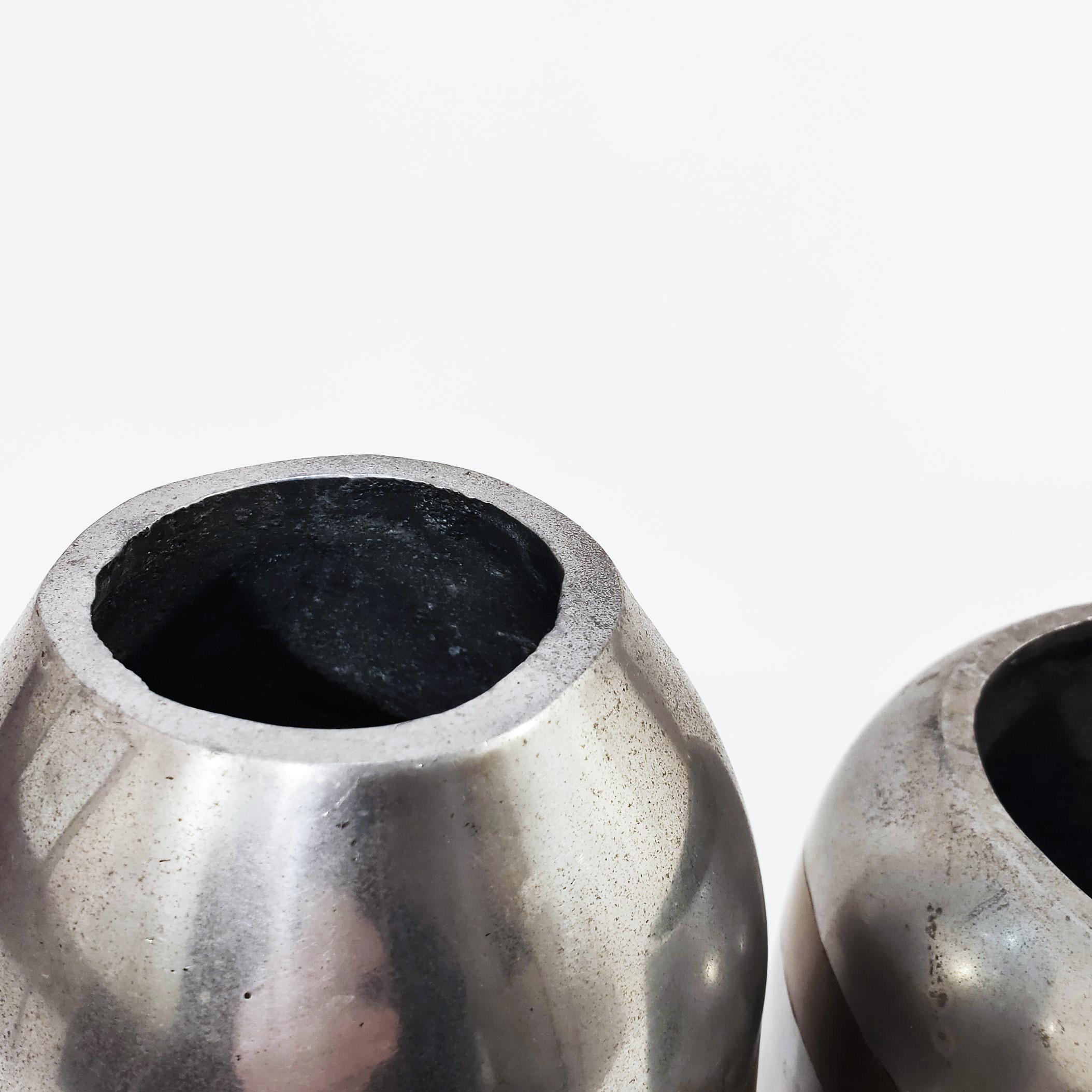 Brutalist David Marshall's style vases by Alfonso Márquez, Spain, 1970s For Sale 2