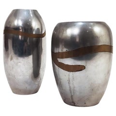 Brutalist David Marshall's style vases by Alfonso Márquez, Spain, 1970s