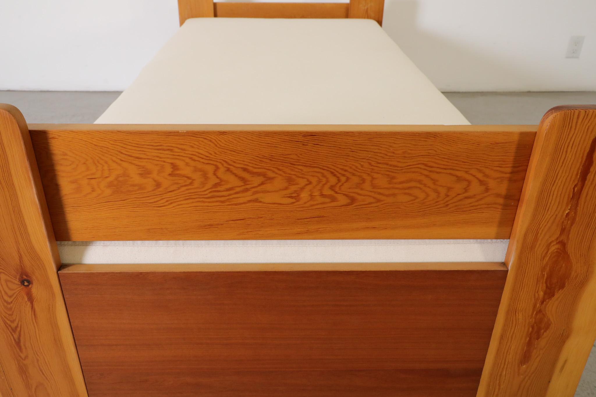 Brutalist De Puydt Attributed Carved Wood Beds For Sale 7