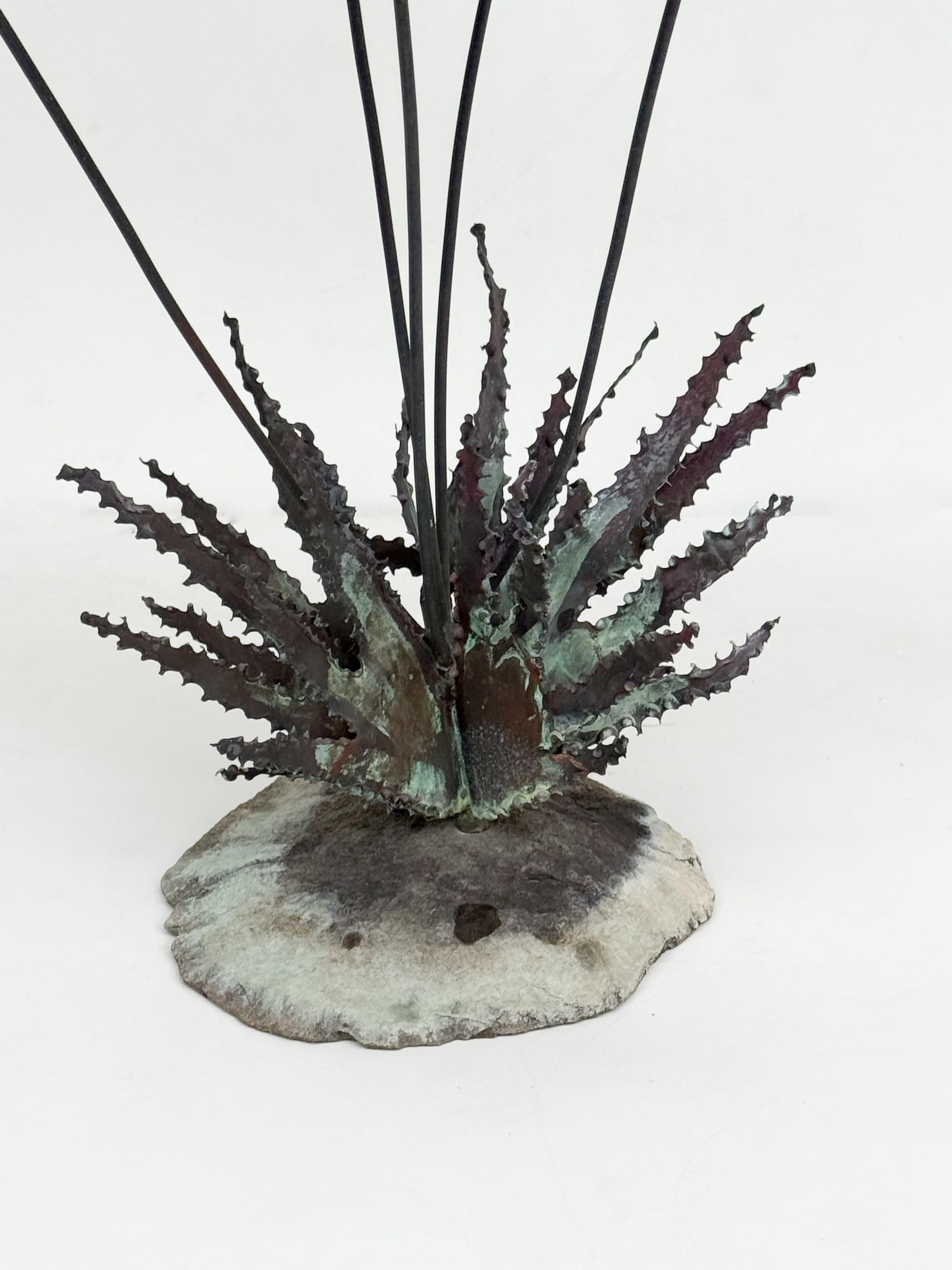 Mid-Century Modern Brutalist “Desert Flowers” Sculpture by John Steck For Sale