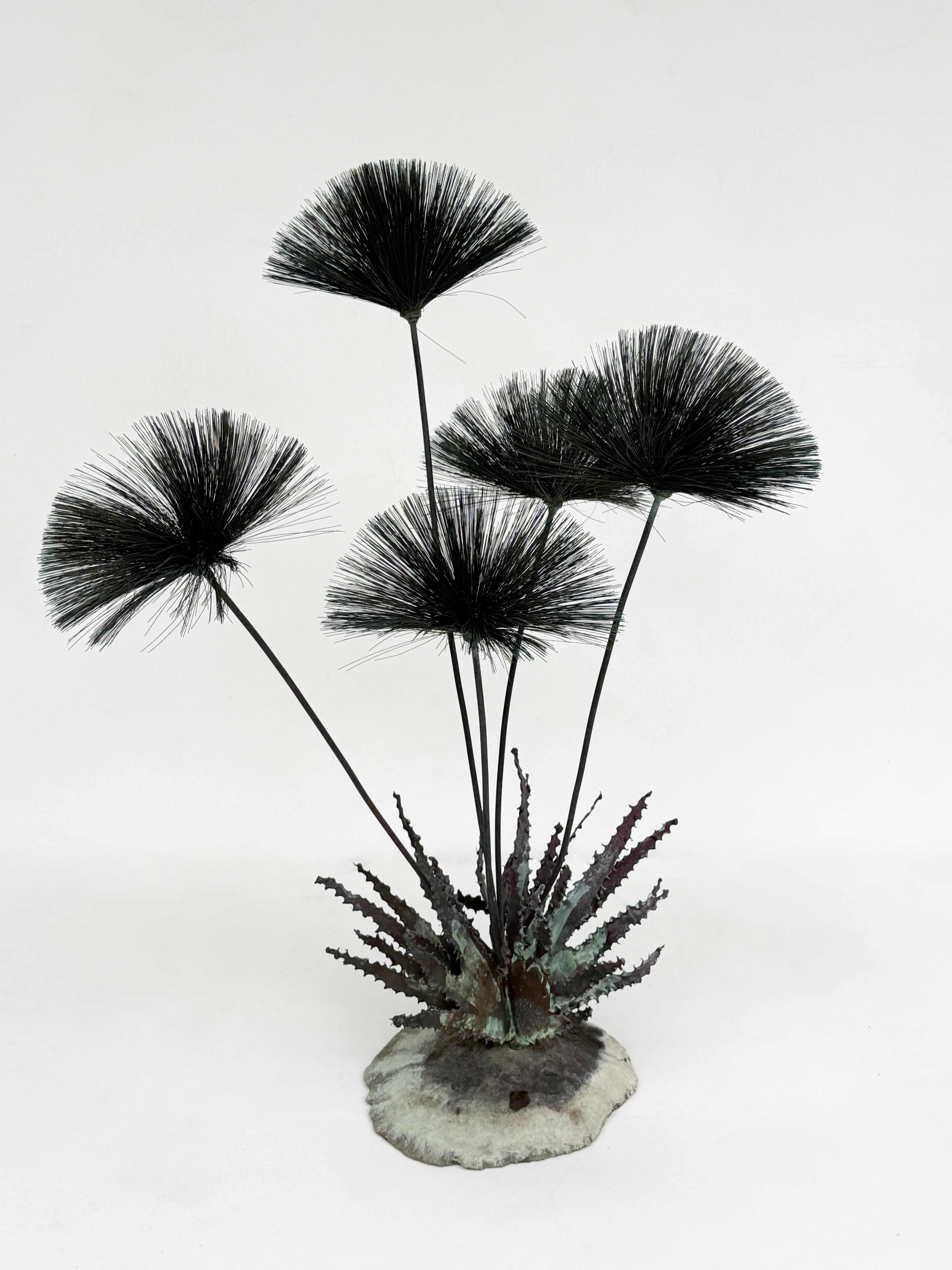 Copper Brutalist “Desert Flowers” Sculpture by John Steck For Sale