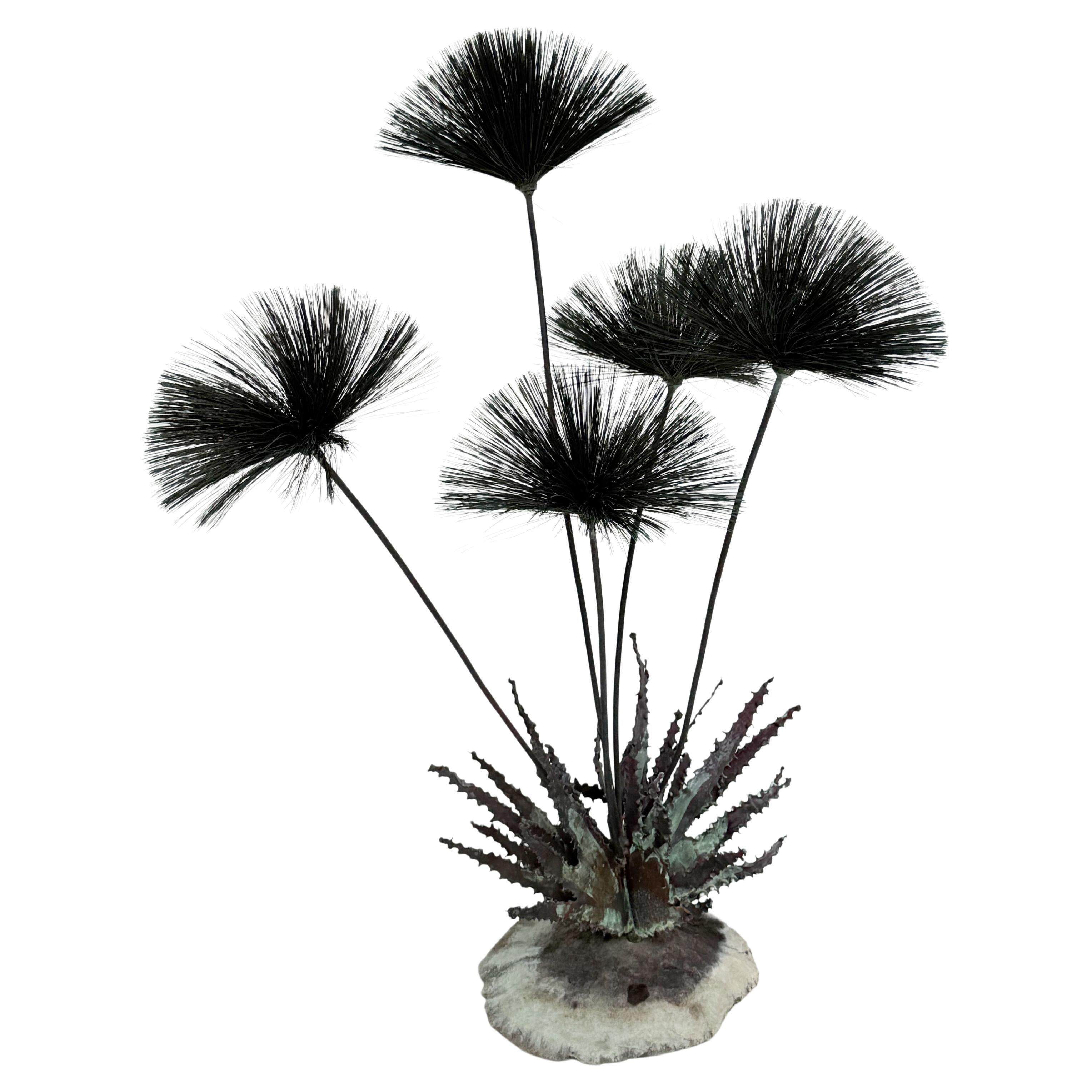 Brutalist “Desert Flowers” Sculpture by John Steck For Sale