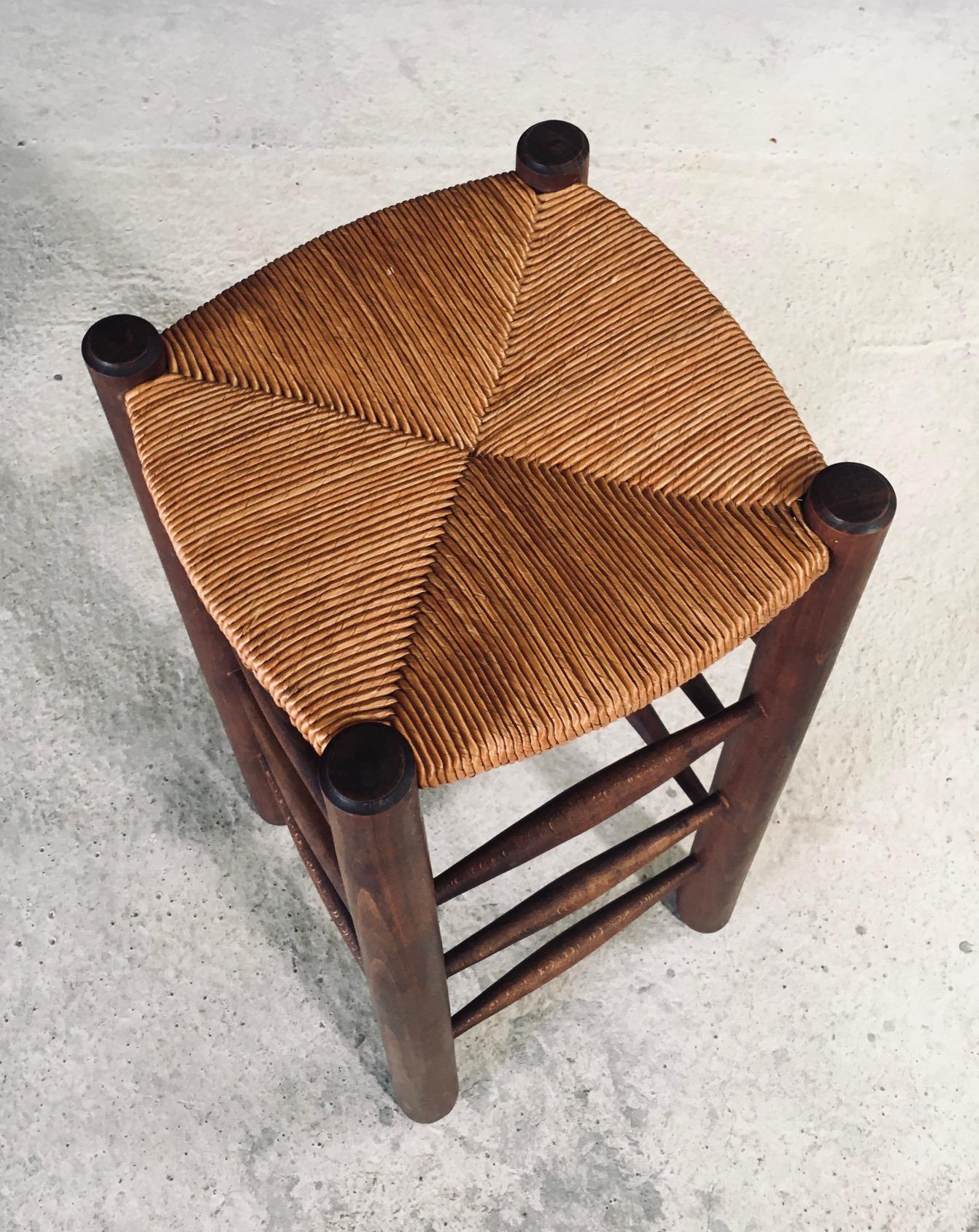 Barhocker im brutalistischen Design von Charles Dudouyt, Frankreich 1940er Jahre im Angebot 3