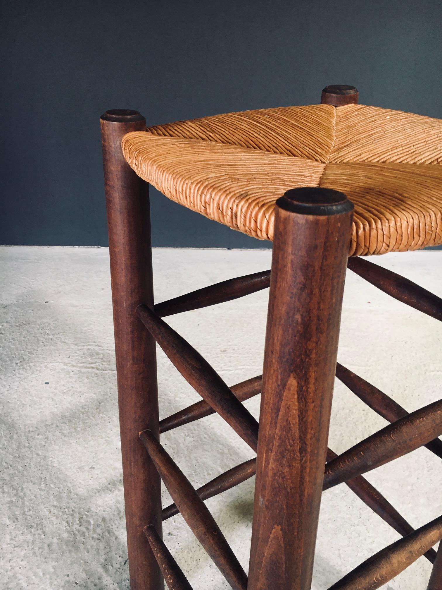 Barhocker im brutalistischen Design von Charles Dudouyt, Frankreich 1940er Jahre im Angebot 5