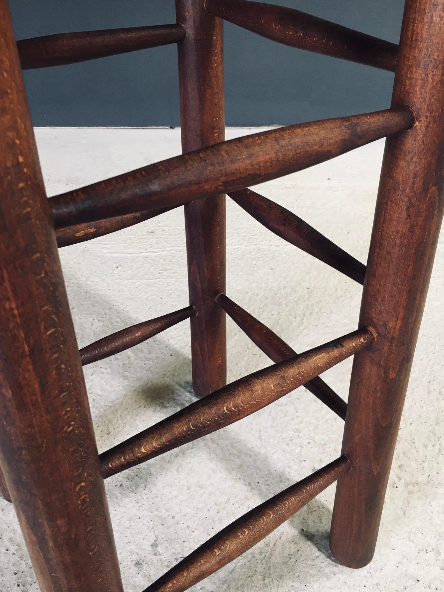 Barhocker im brutalistischen Design von Charles Dudouyt, Frankreich 1940er Jahre im Angebot 11