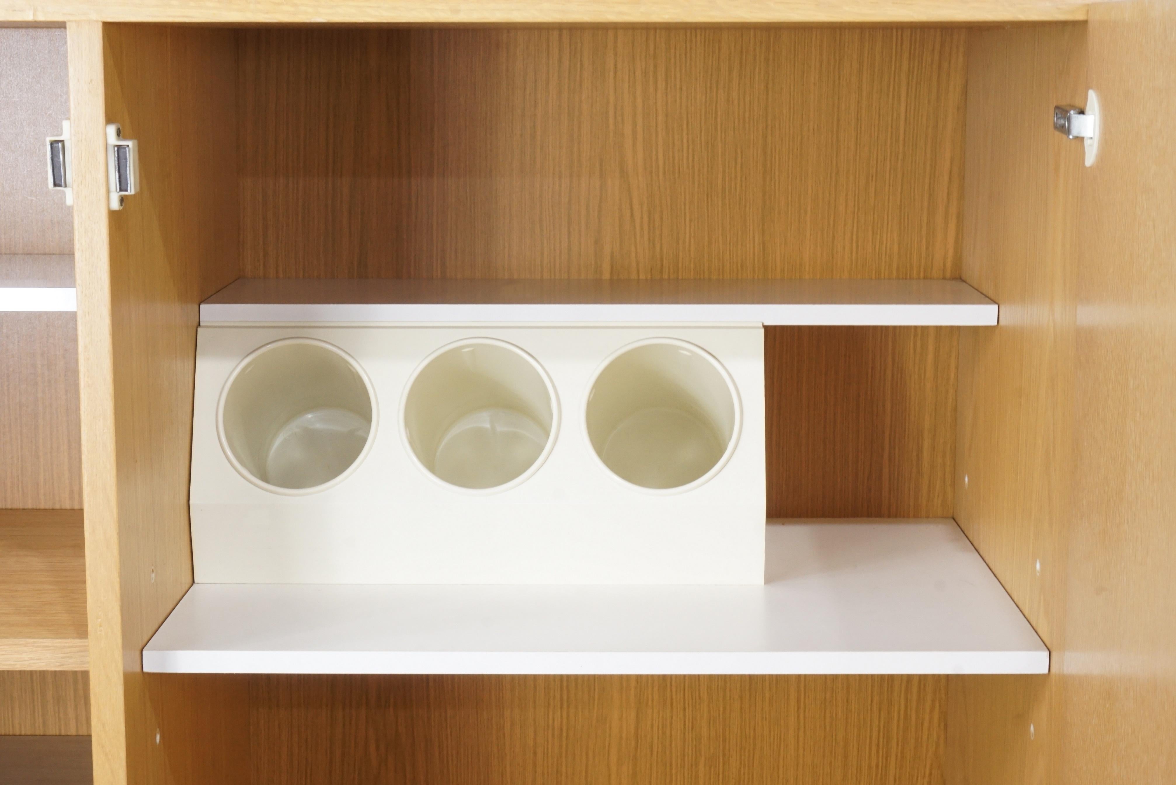 Brutalist Design Oak Wooden Cabinet 10