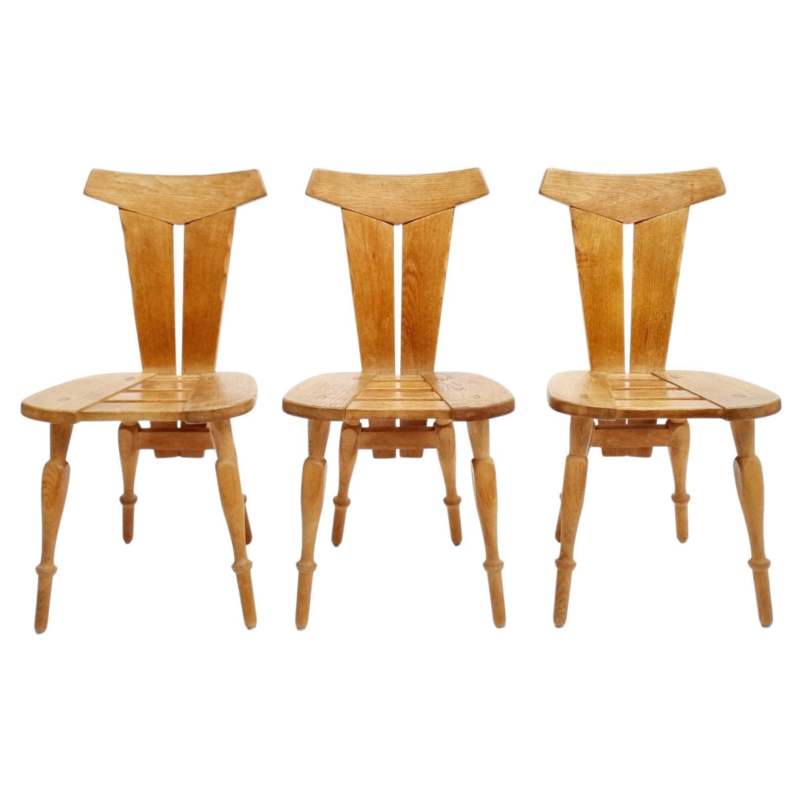 Ensemble de chaises de café-restaurant au design brutal, Belgique, années 1960 en vente