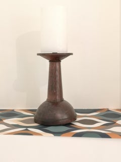 Brutalist Design Solid Oak Candle Stick