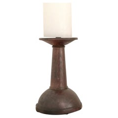 Brutalist Design Solid Oak Candle Stick