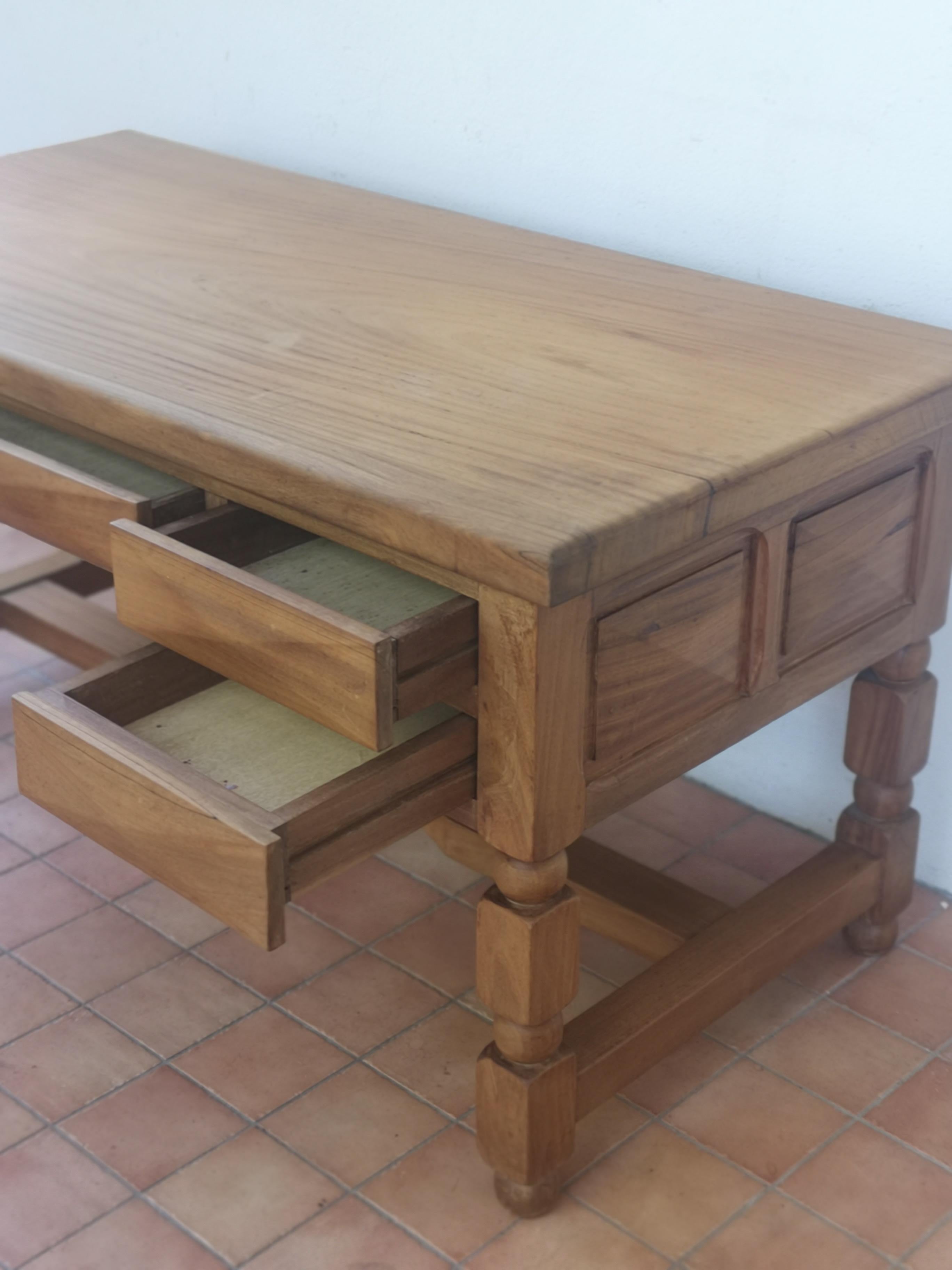 brutalistischer Schreibtisch (Kongolesisch) im Angebot