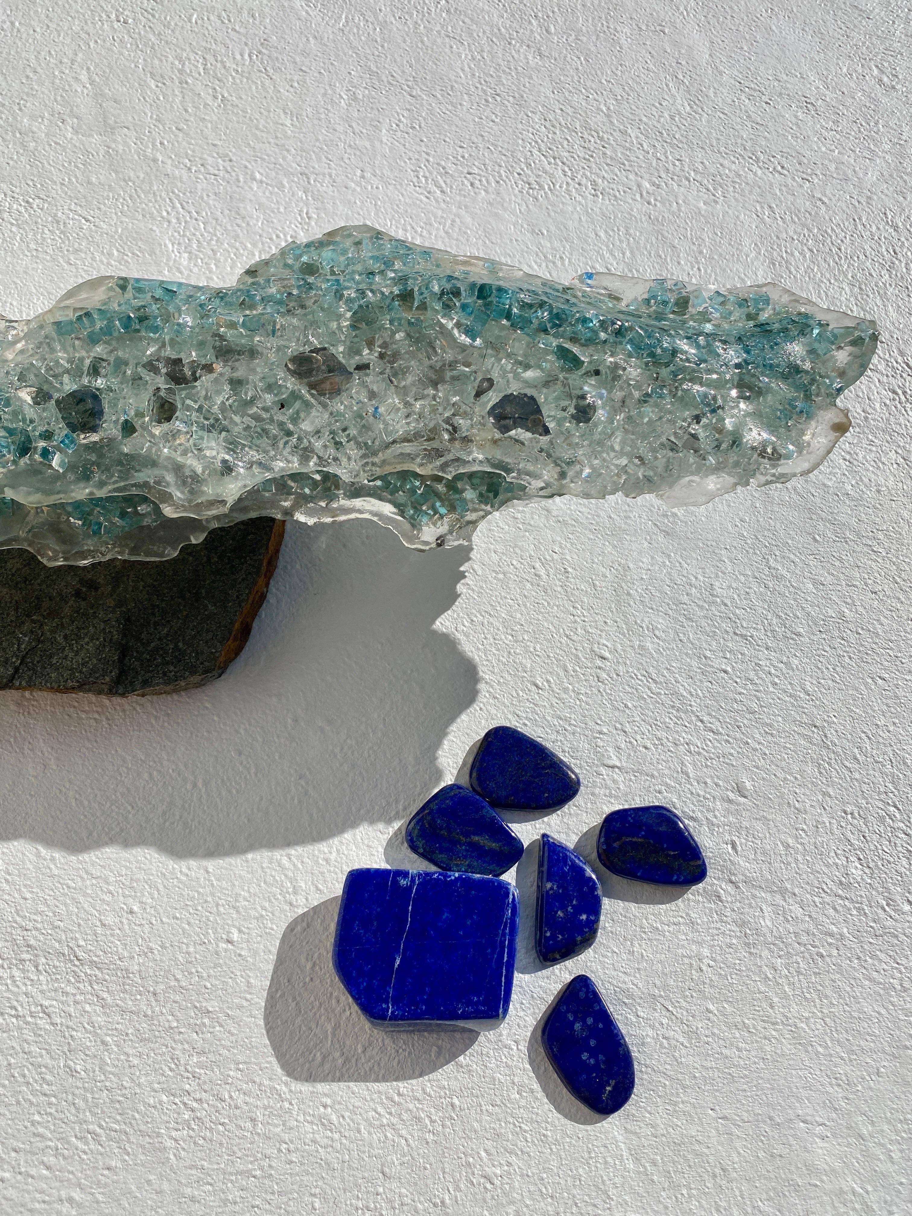 Brutalist Desktop Glass Sculpture For Sale 6