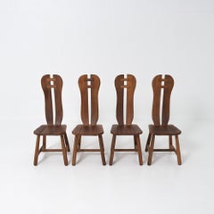 Brutalist Dining Chairs by De Puydt