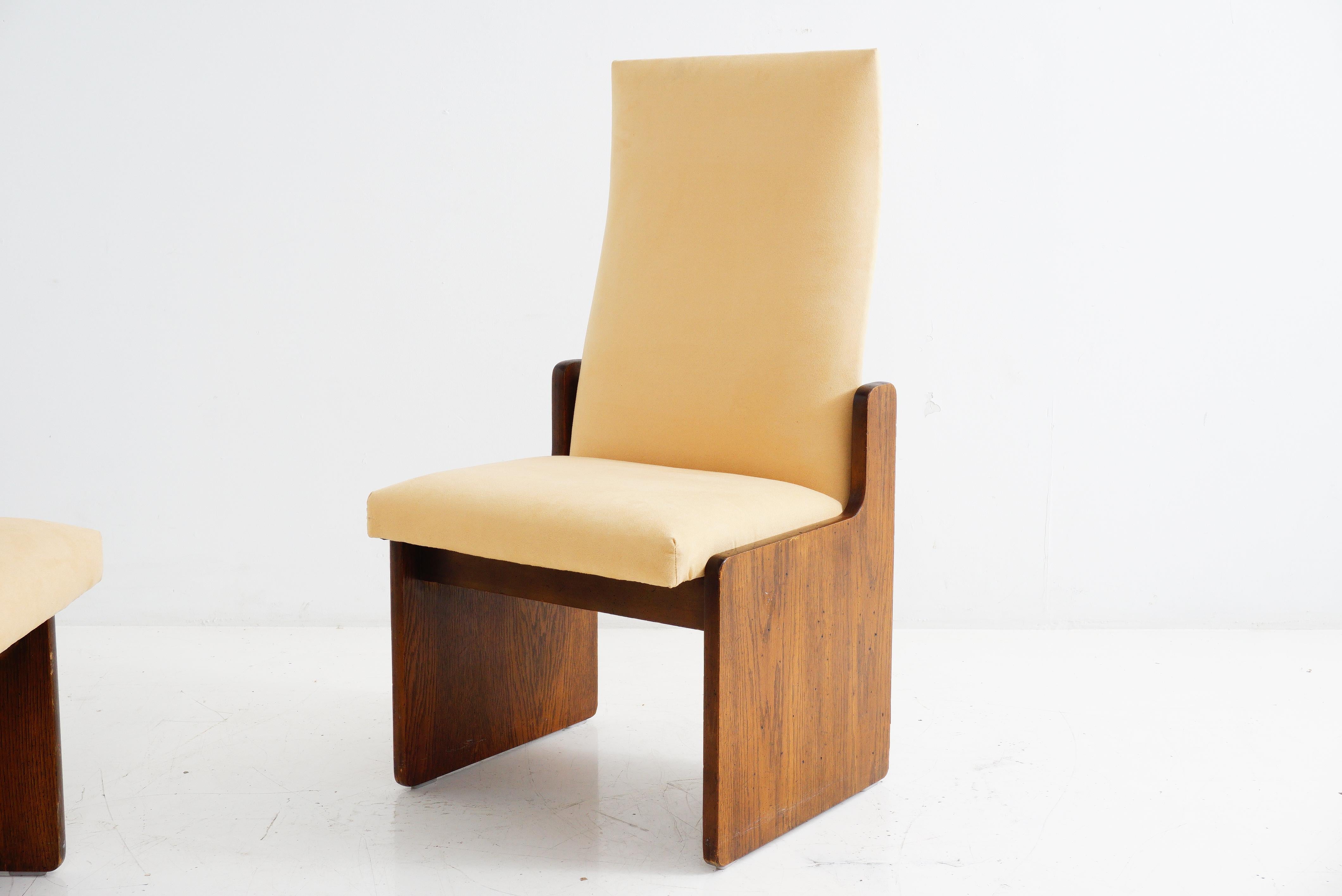 Late 20th Century Brutalist Dining Chairs by Lane, Set of 6, 1970s