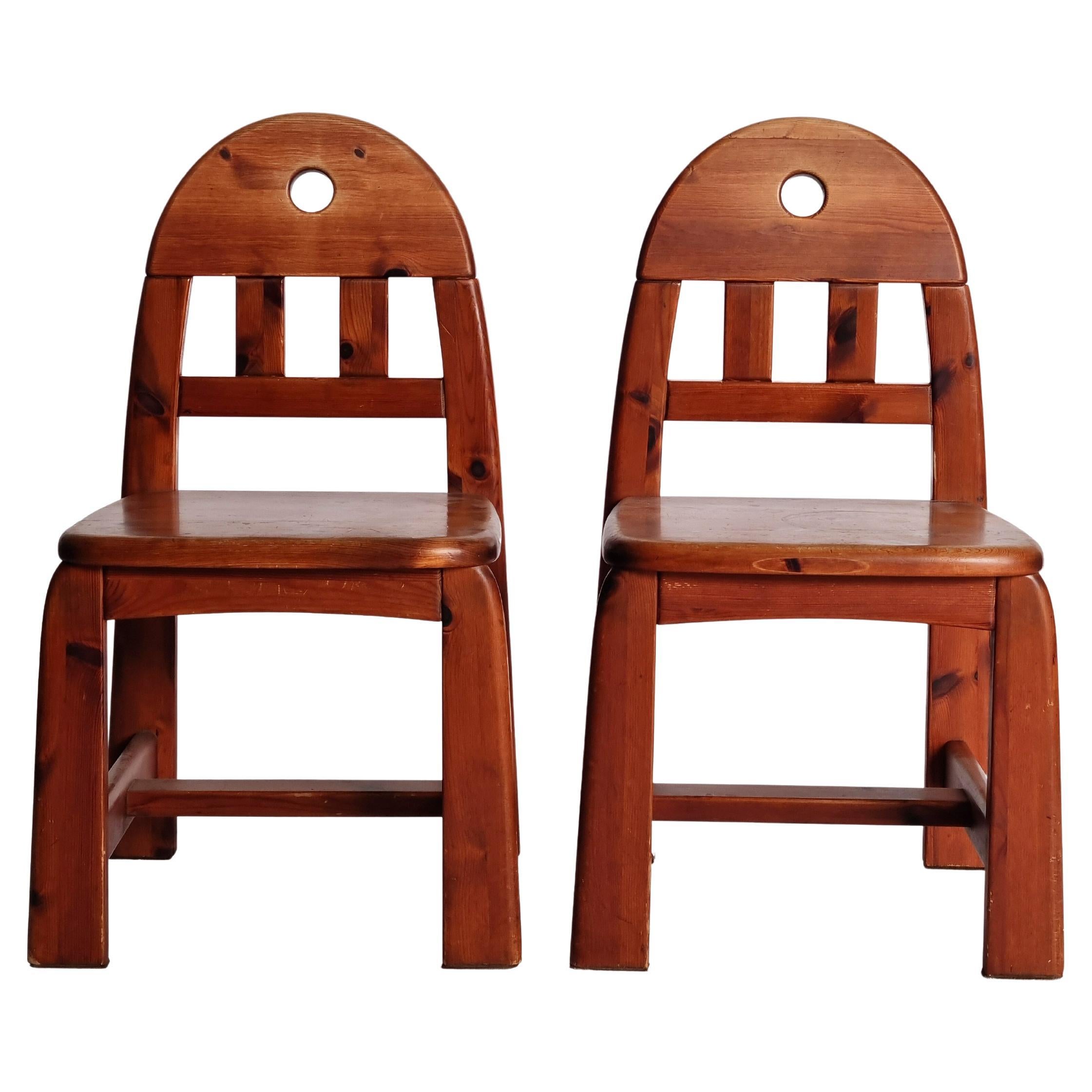Brutalist dining chairs by Wasa Möbel (set of 4), 1970s