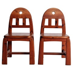 Brutalist dining chairs by Wasa Möbel (set of 4), 1970s