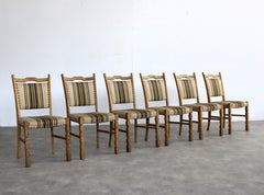 Chaises de salle à manger brutalistes en Oak Oak