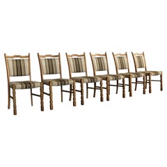 Chaises de salle à manger brutalistes en Oak Oak