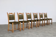 chaises de salle à manger brutalistes vintage 1960s  chêne
