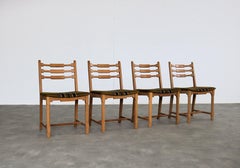 brutalistische Esszimmerstühle  vintage stühle  1960s  Eiche