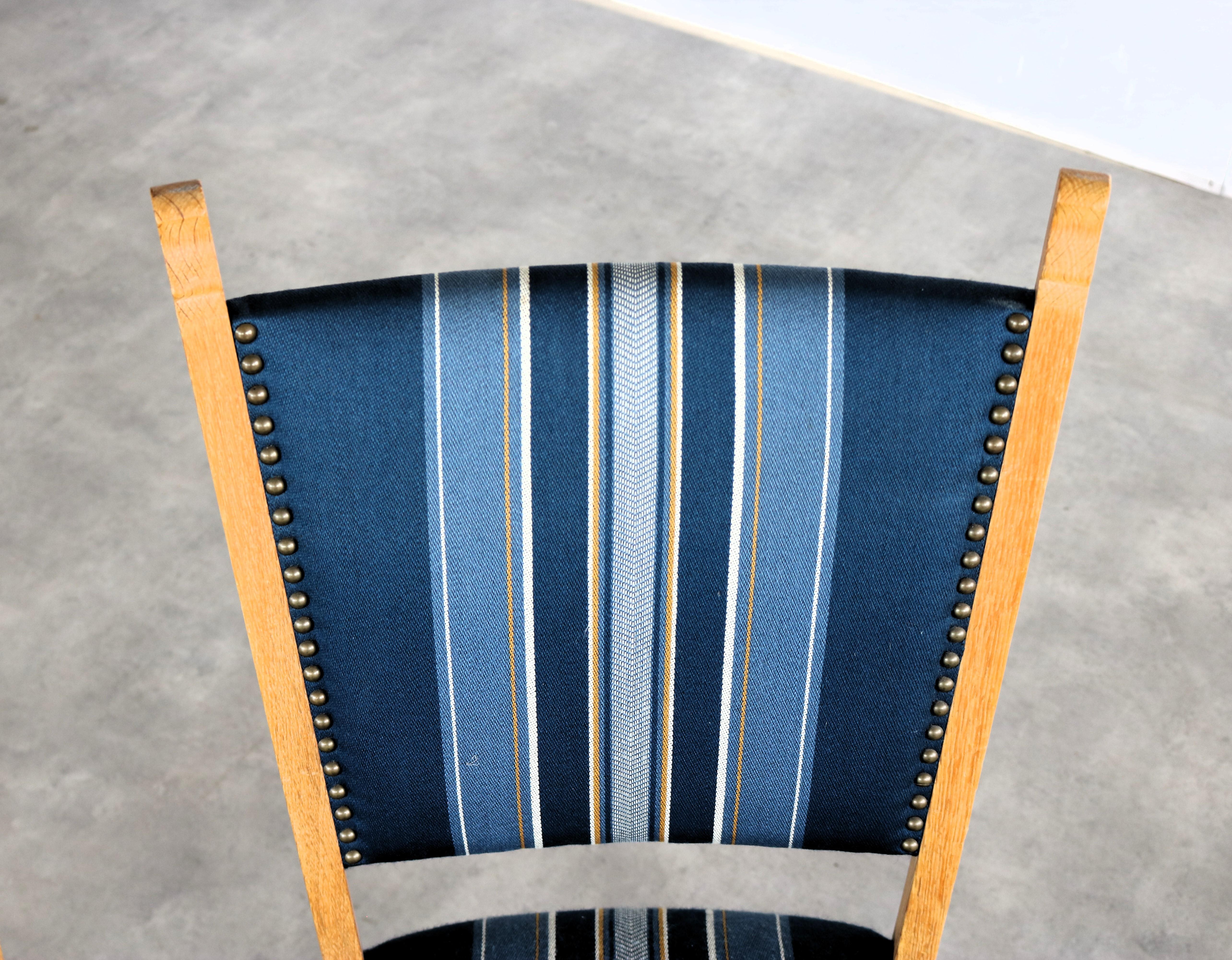 brutalist dining chairs  vintage chairs  1960s  oak For Sale 1