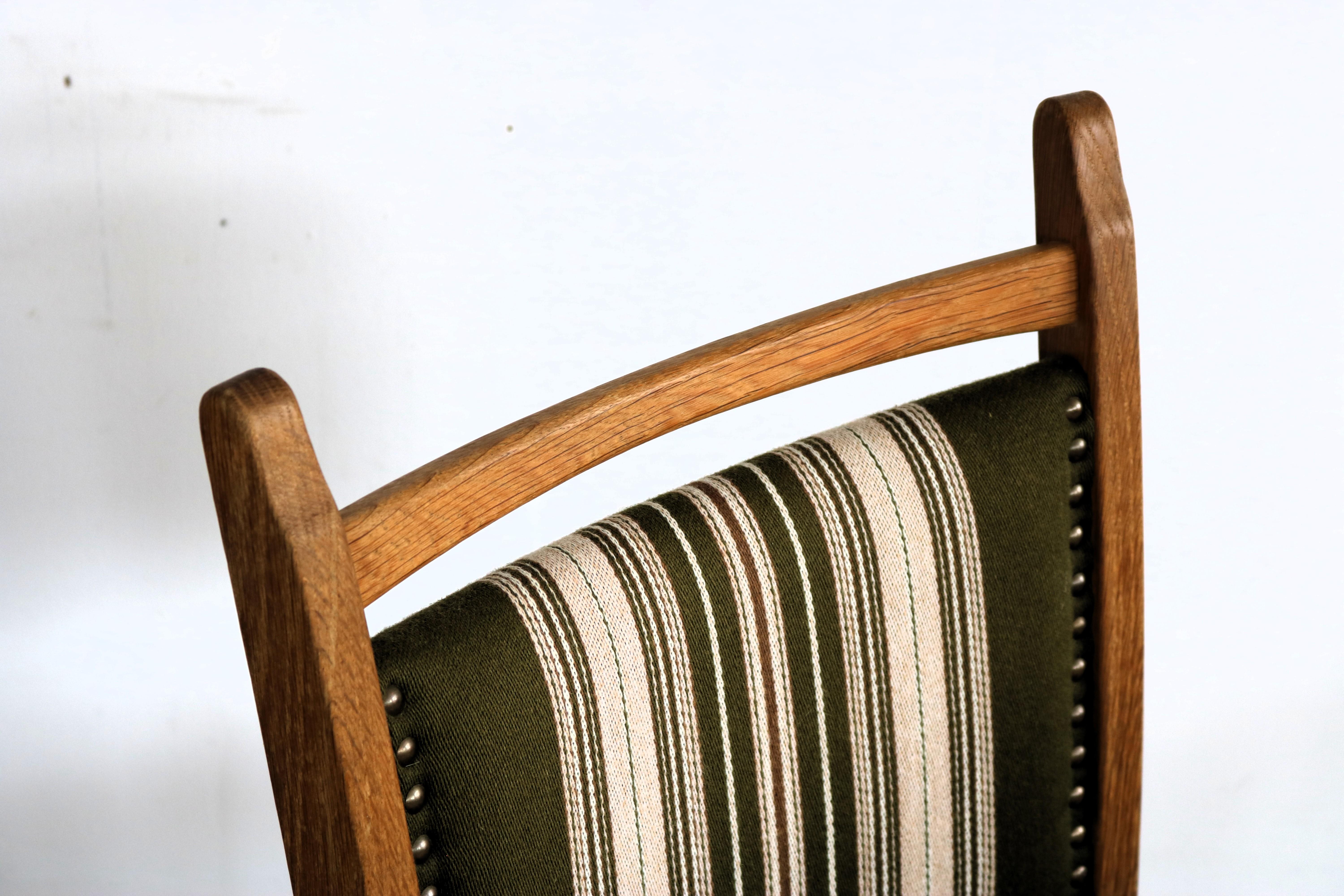 brutalist dining chairs  vintage chairs  1960s  oak For Sale 2