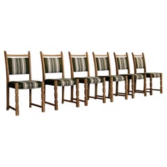 brutalist dining chairs  vintage chairs  1960s  oak