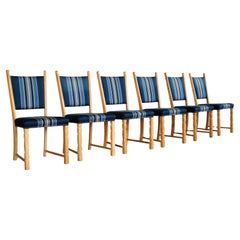 brutalist dining chairs  vintage chairs  1960s  oak