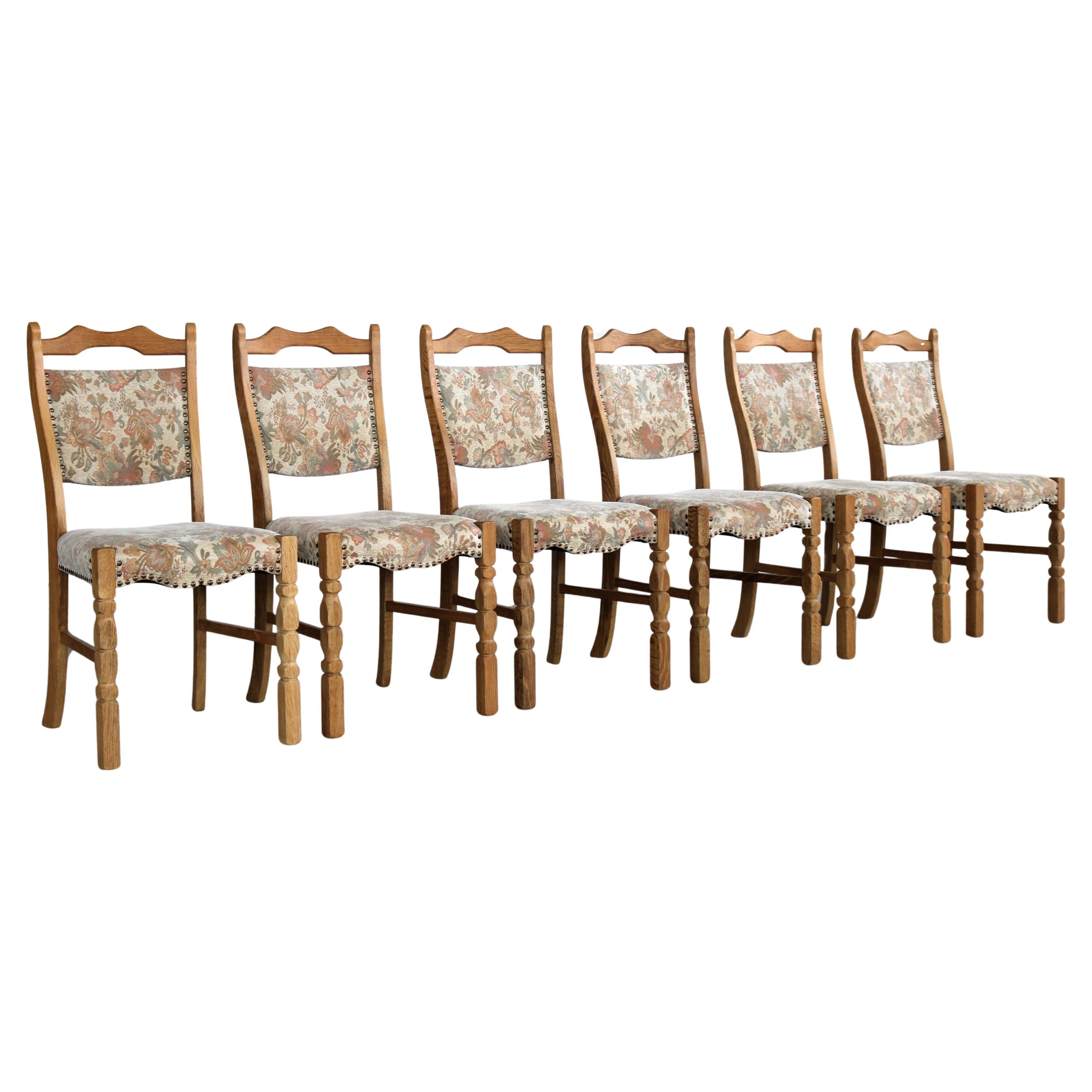 brutalist dining chairs  vintage chairs  1960s  oak
