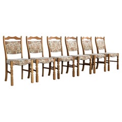 brutalist dining chairs  vintage chairs  1960s  oak