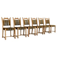 brutalist dining chairs  vintage chairs  1960s  oak